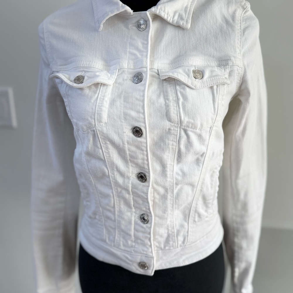 Guess Women's Ivory Jean Jacket